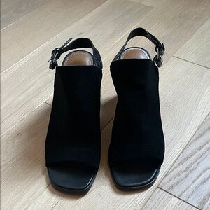 Donald J. Pliner Black Open-Toe Mules